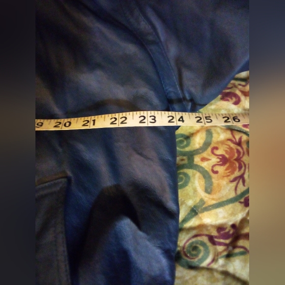 HIND Leather Faux Fur Insulated Removable Hooded Jacket Coat Men's L Blue/Gray - Picture 14 of 16